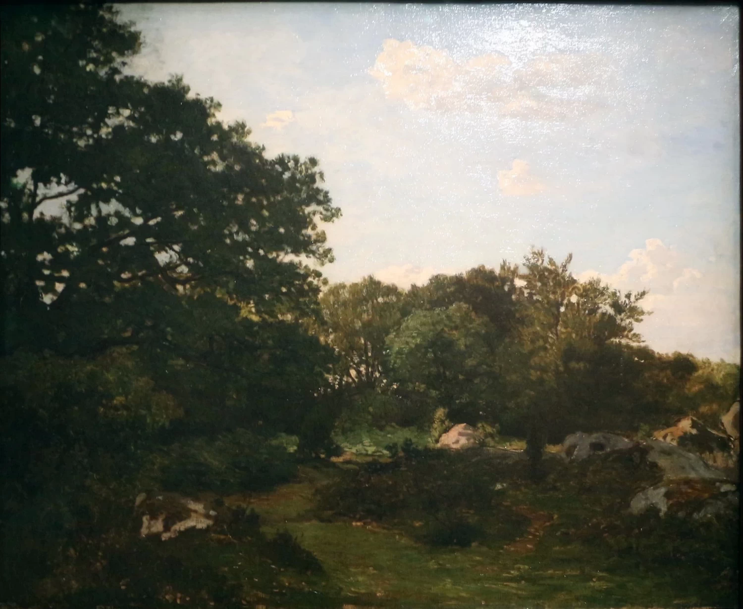Jean-Frédéric Bazille-17-Foresta di Fontainebleau - Museo d'Orsay, Parigi